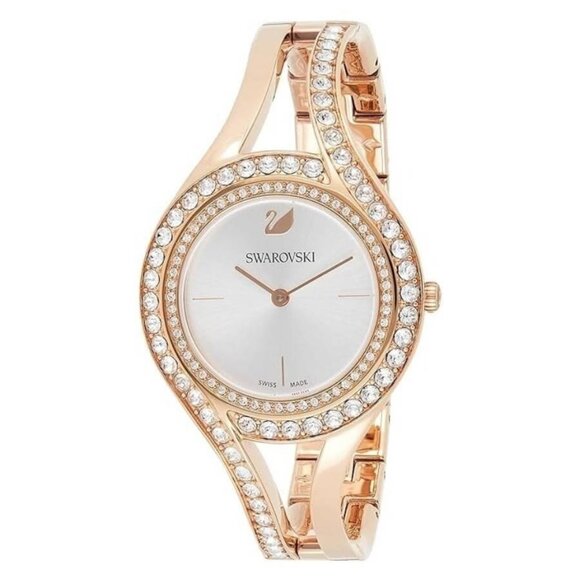 NWT Authentic Swarovski Eternal Quartz Crystal Silver Dial Women's Watch - Picture 1 of 3